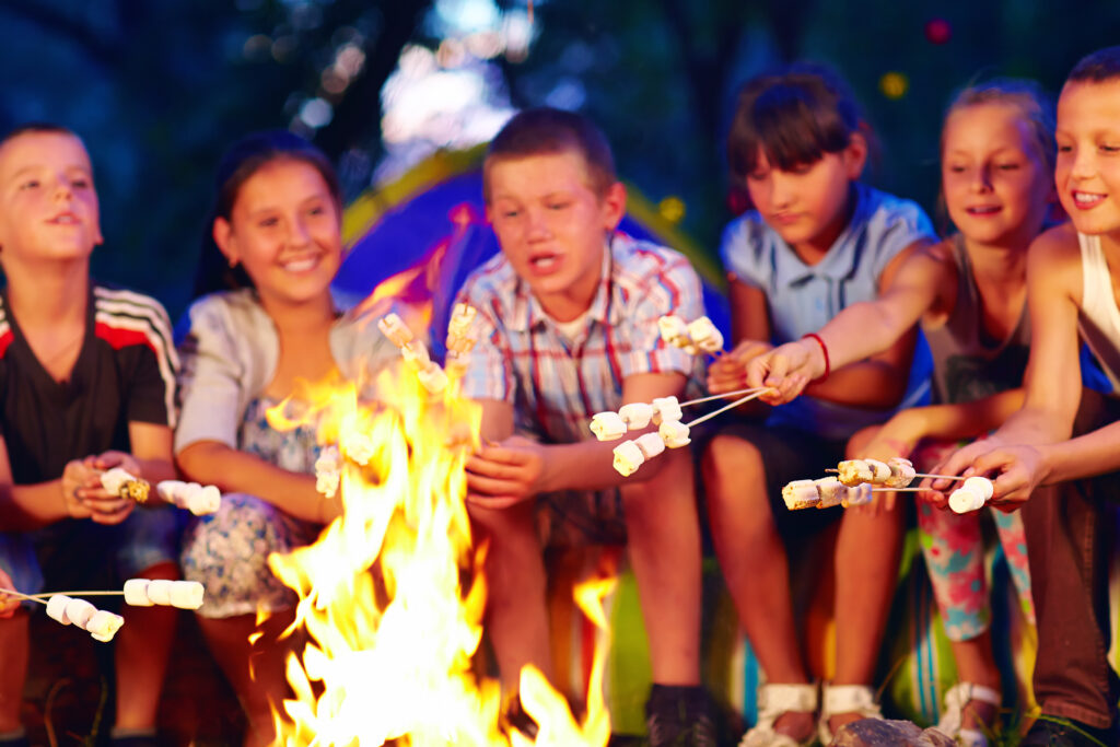 The simple fun of roasting marshmallows is something to be grateful for.