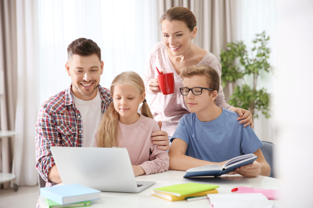 Rally around  your family during homework time!