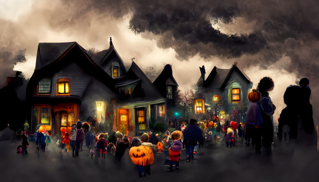 Fun and Spooky Halloween night