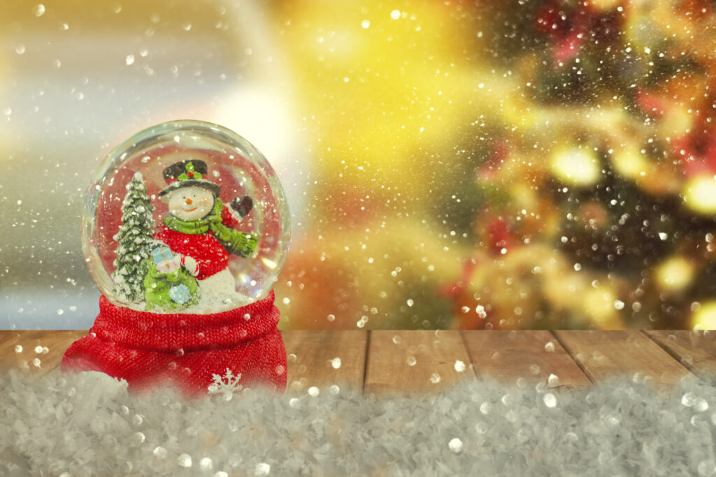 Snow Globes make the holidays magical.